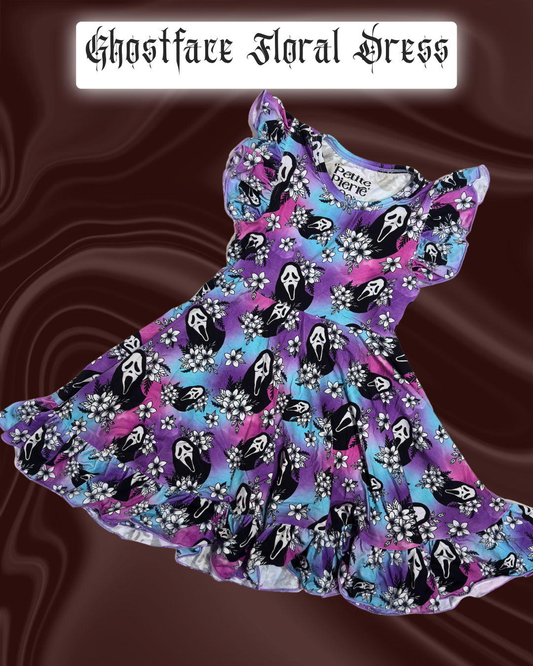 Ghost Face Floral Dress (SAMPLE READ DESCRIPTION)