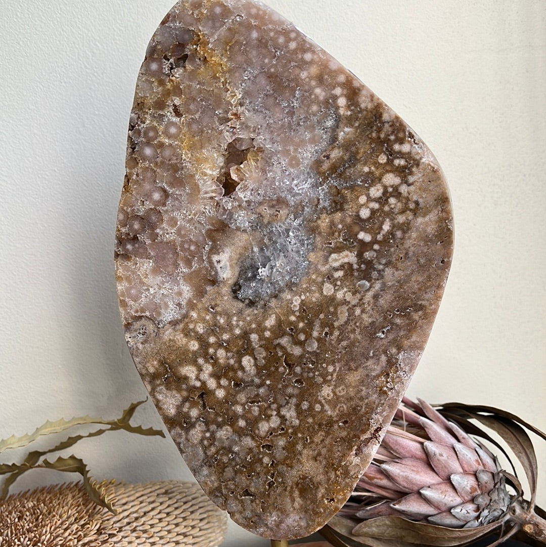 Pink Amethyst XL Statement on Stand