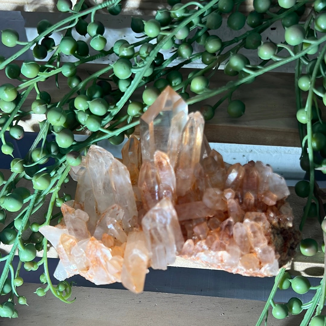 Red Himalayan Quartz Raw Cluster