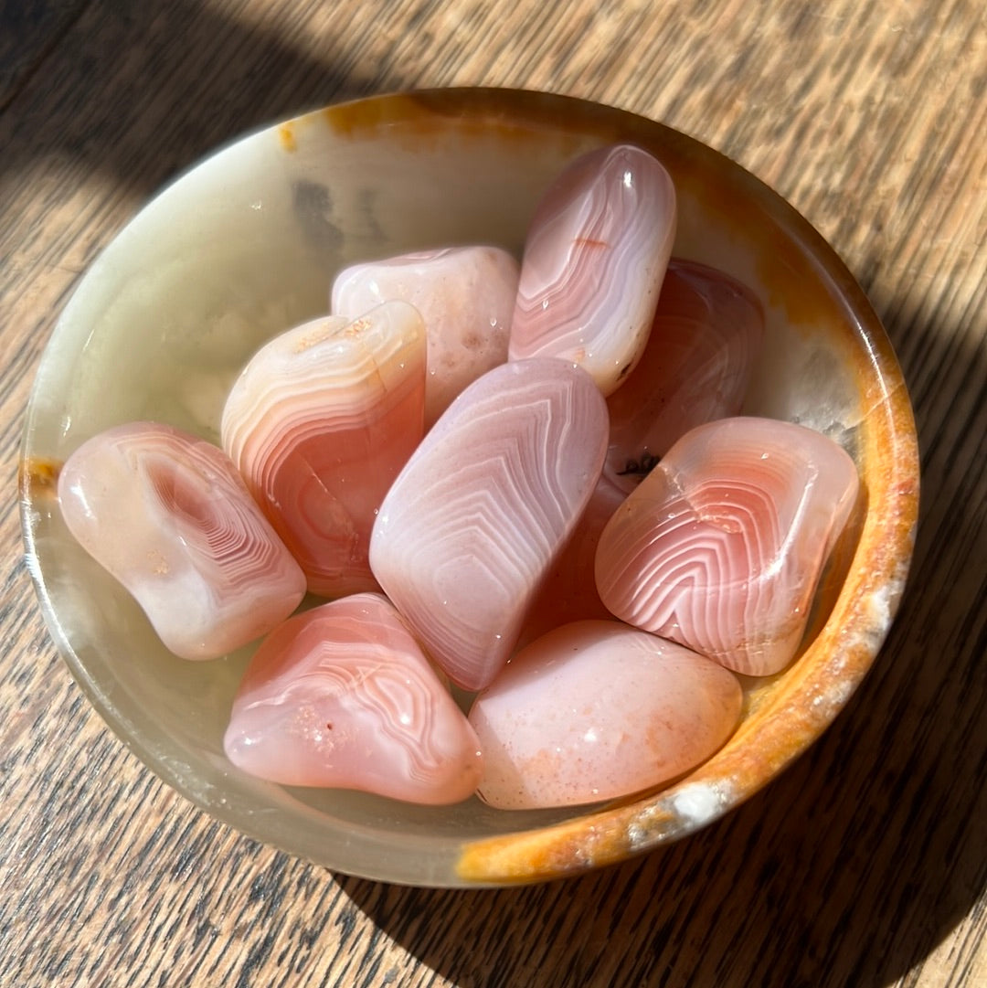 Apricot Pink Agate Tumble