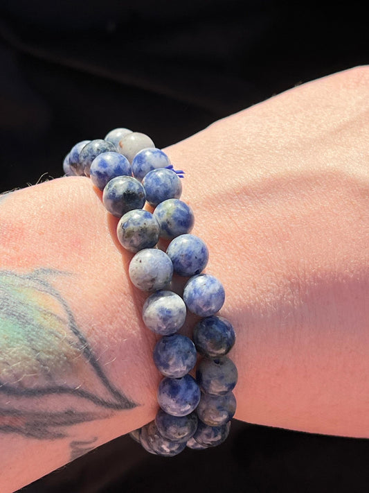 Sodalite (Blue Spot) 8mm Beaded Bracelet