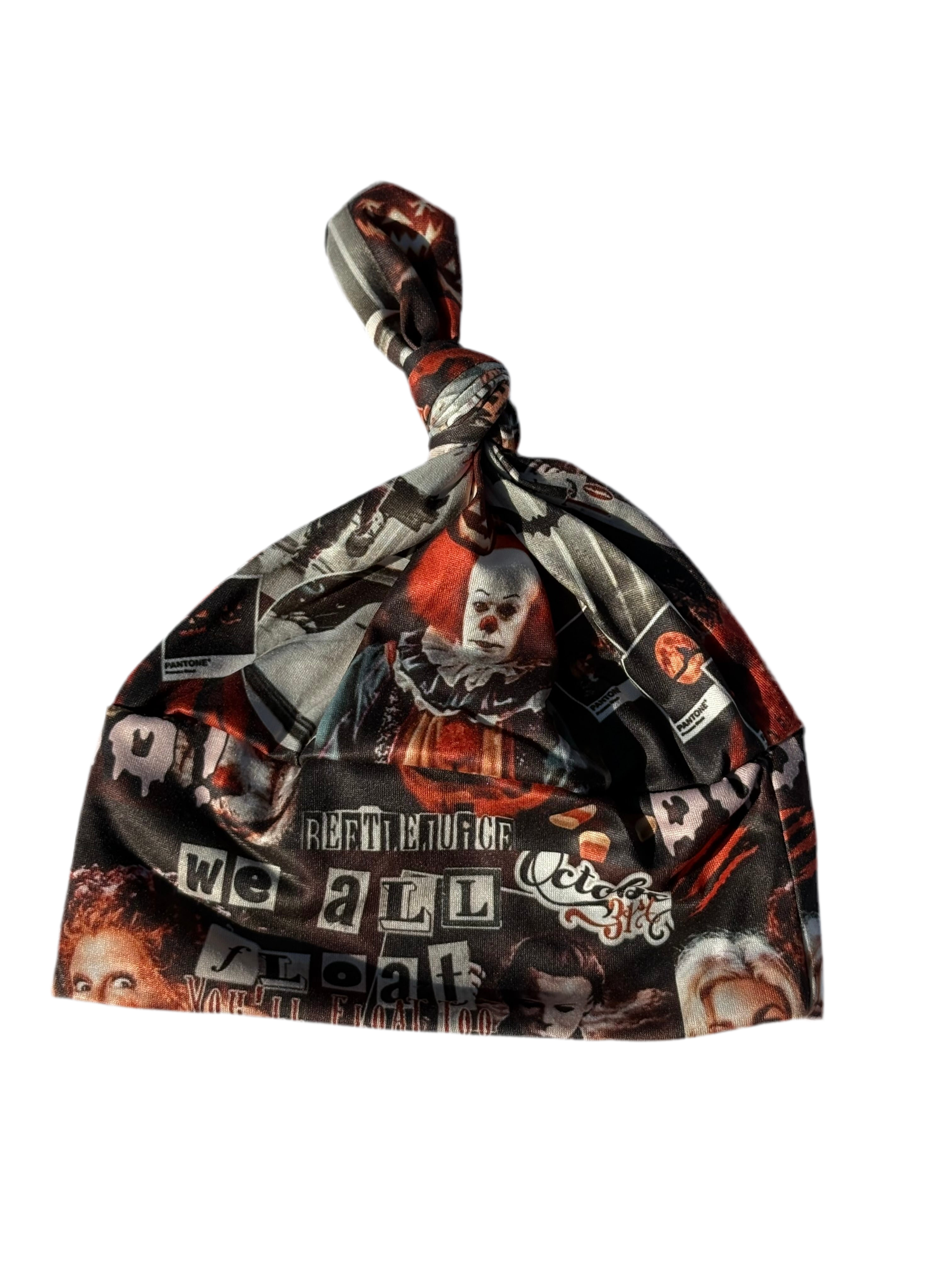 Spooky Season Beanie Top Knot