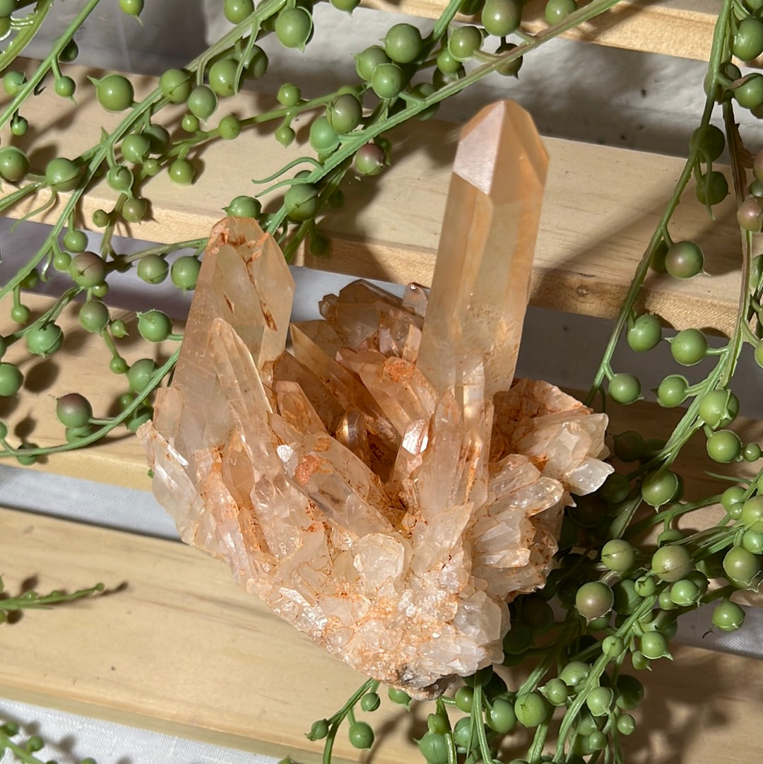 Red Himalayan Quartz Raw Cluster