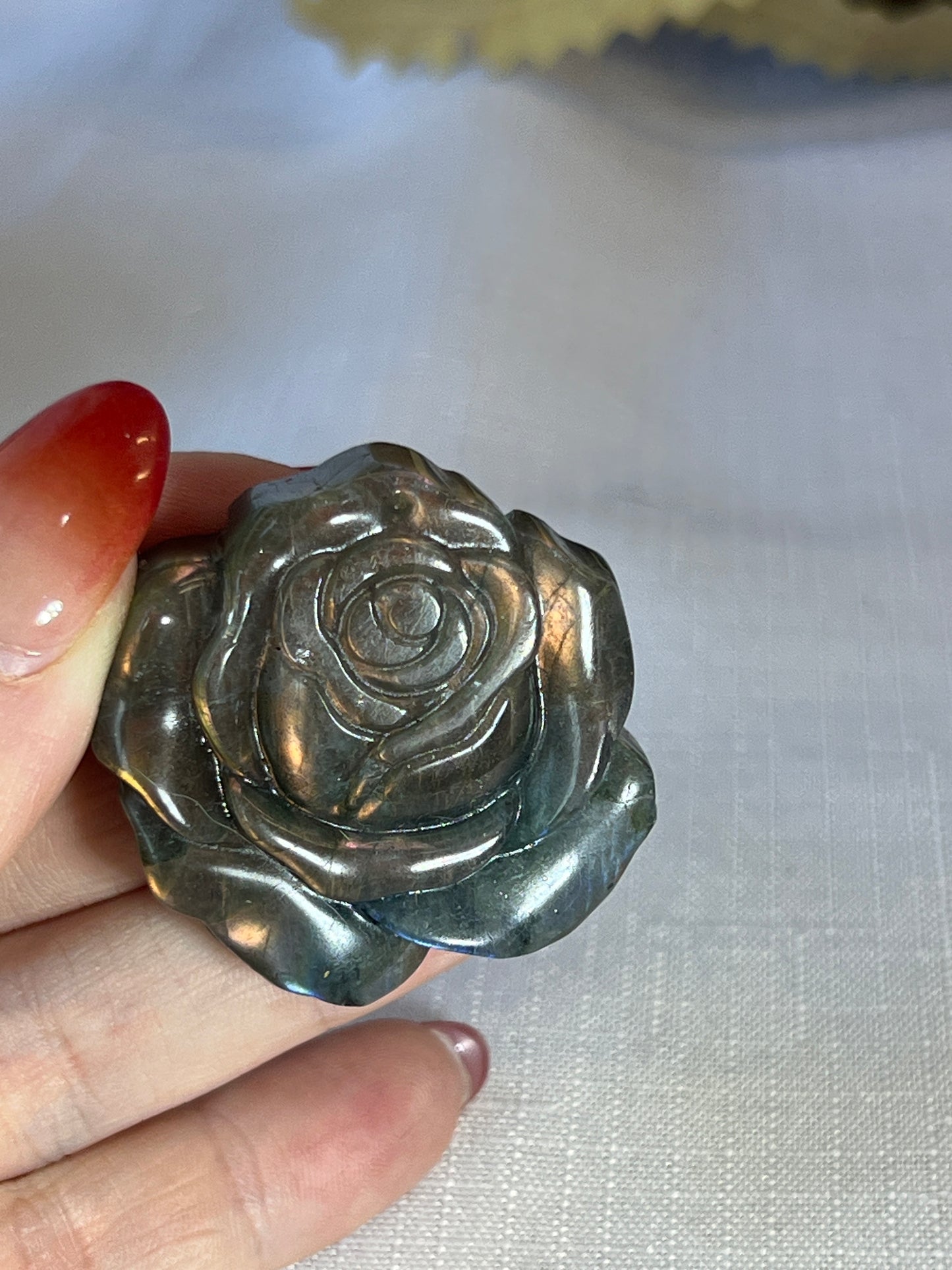 Labradorite Rose High Quality Carving