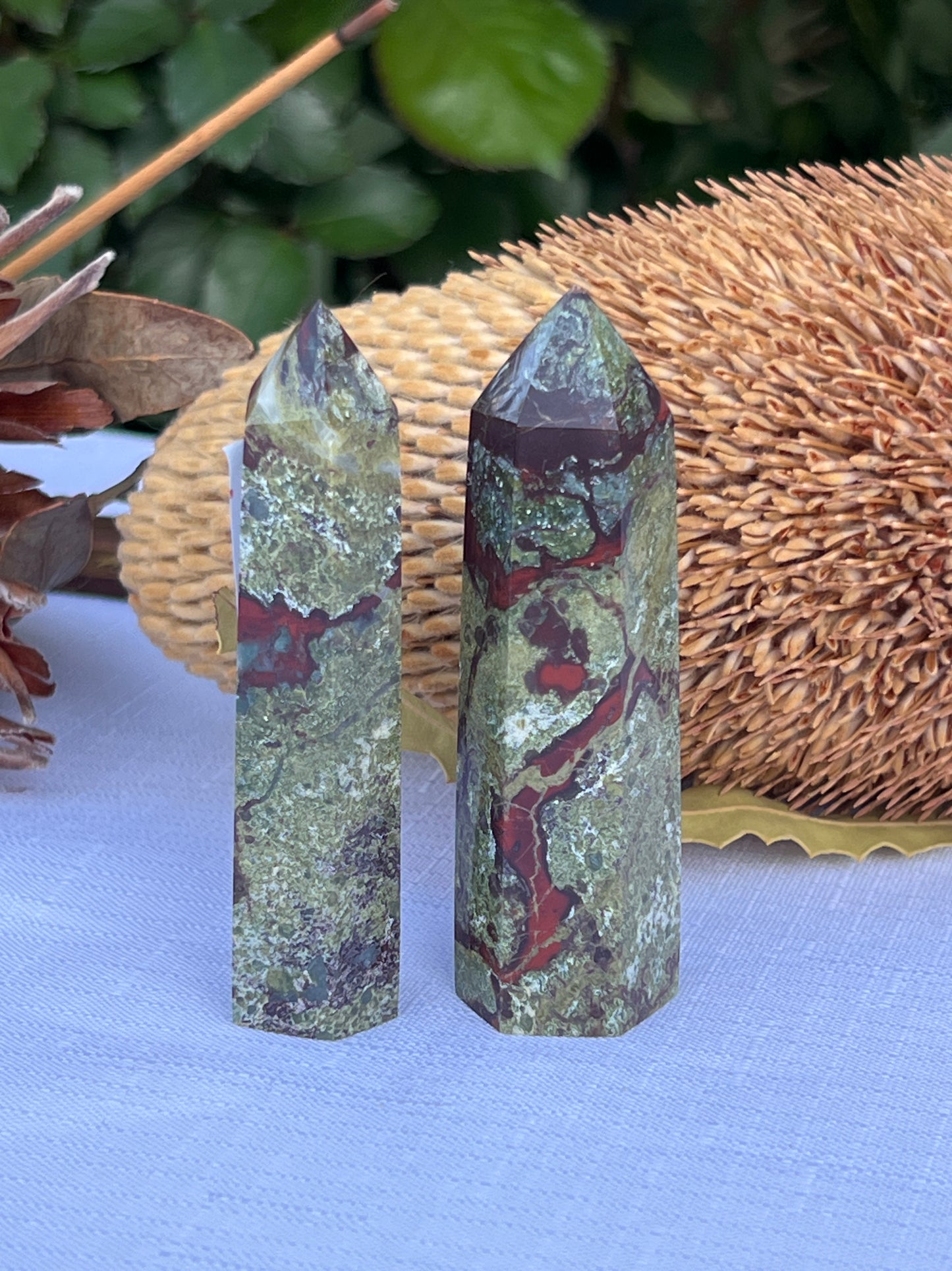 Dragon Blood Jasper Tower