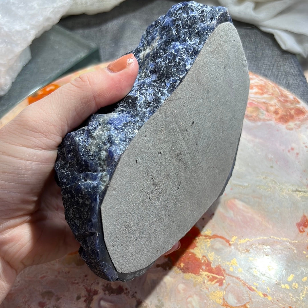 Sodalite Candle Holder