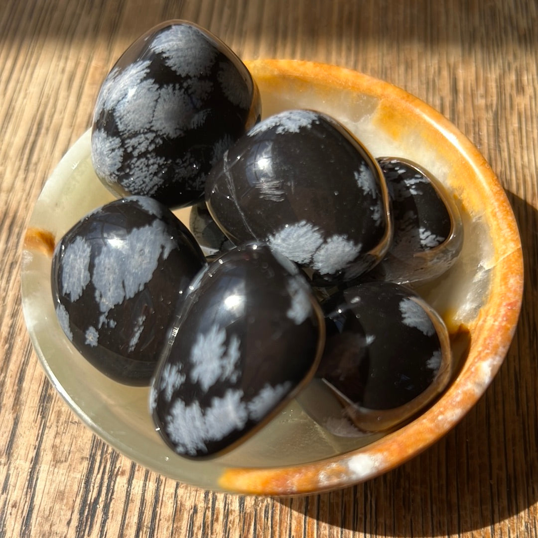 Snowflake Obsidian Tumble Stone