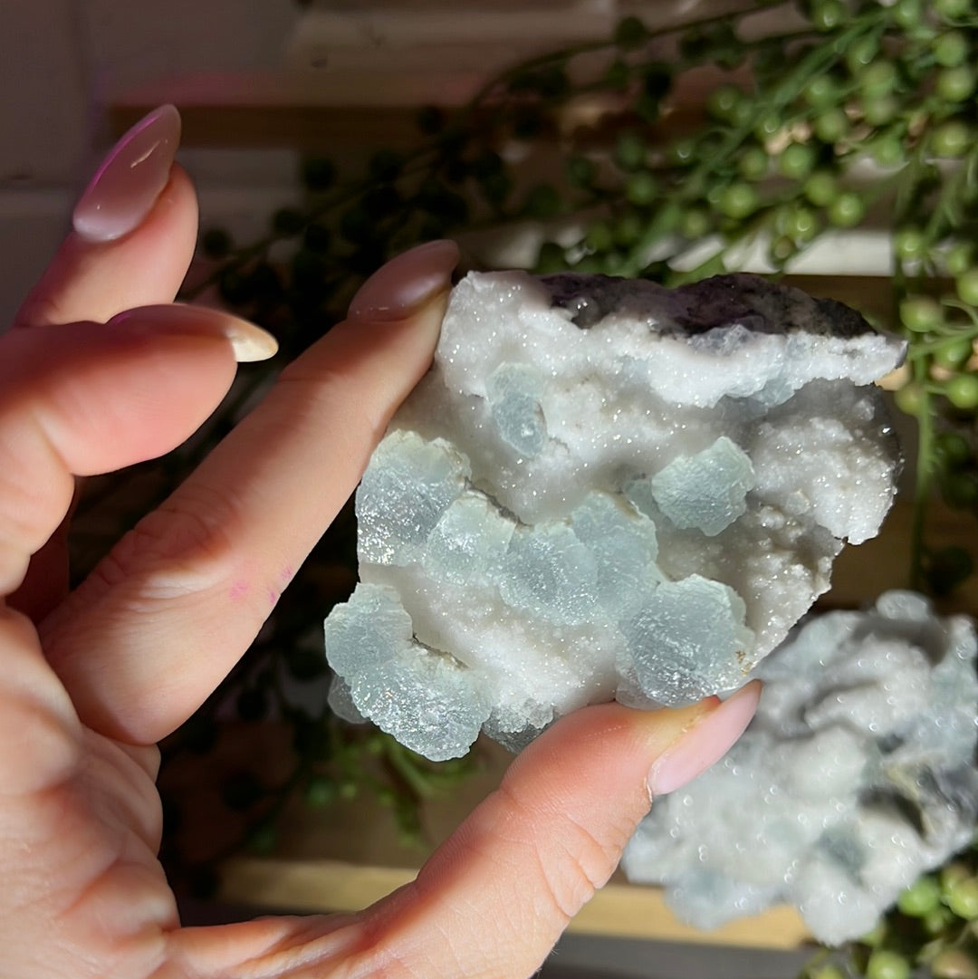 Sugar Fluorite Specimen 4a 4b