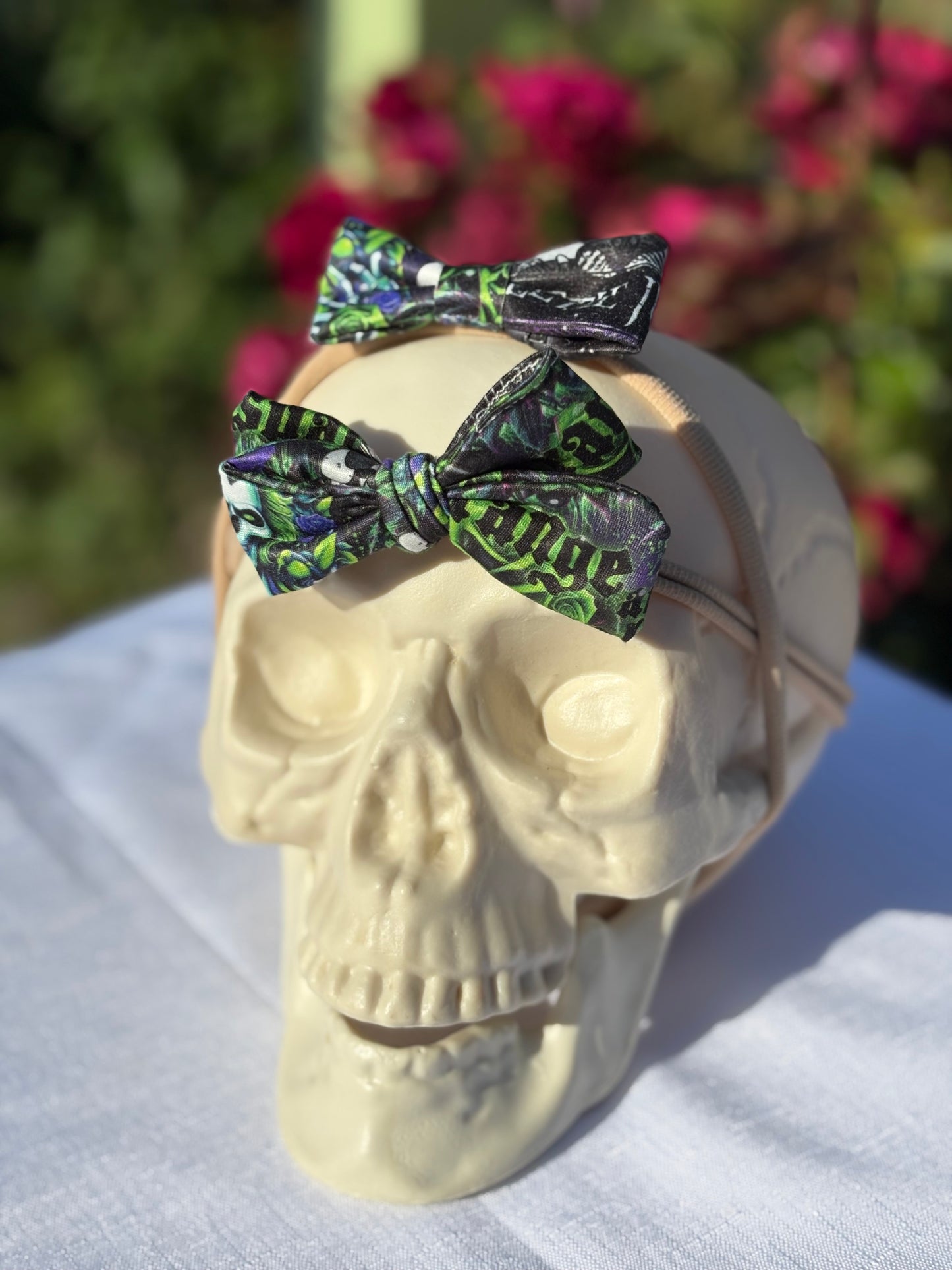 Beetle Juice Bow Headband (2 piece)