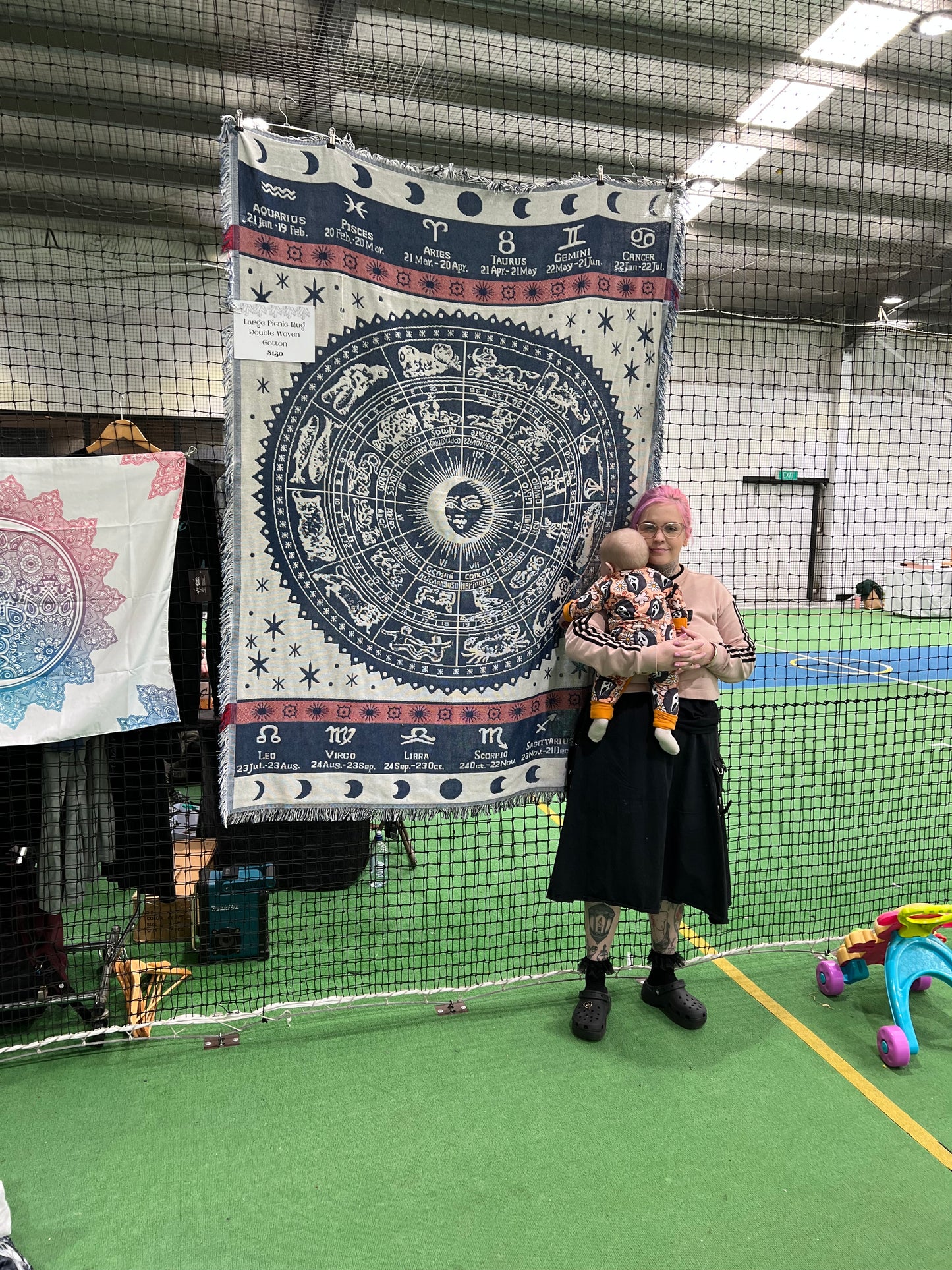 Zodiac Double Woven Rug Blanket