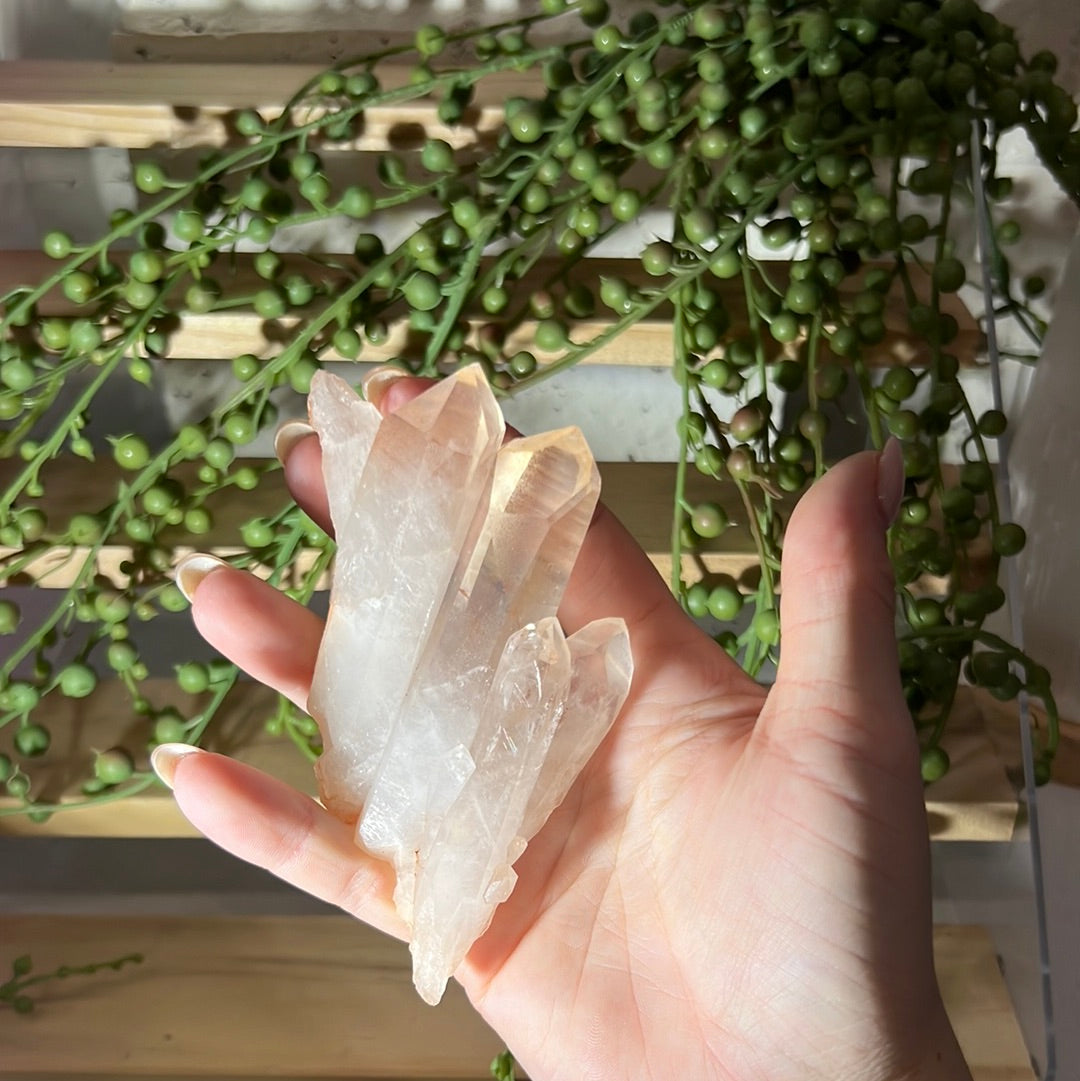 Red Himalayan Quartz Raw Cluster