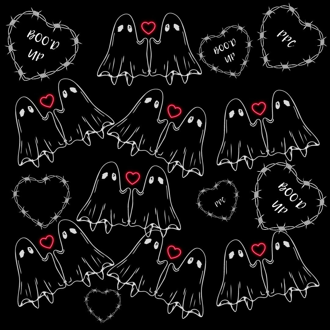 Black BOO'D UP Adult Pyjamas (LAST OF - DISCONTINUED)