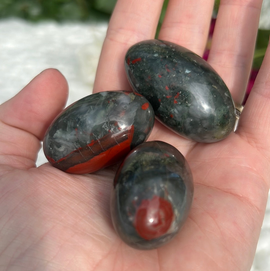 African Bloodstone Egg Tumble (Nov)