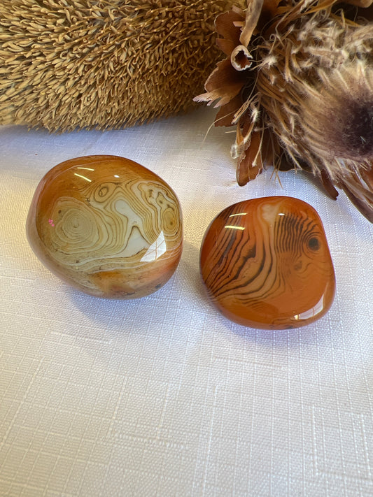 Sardonyx Round Palm Stone