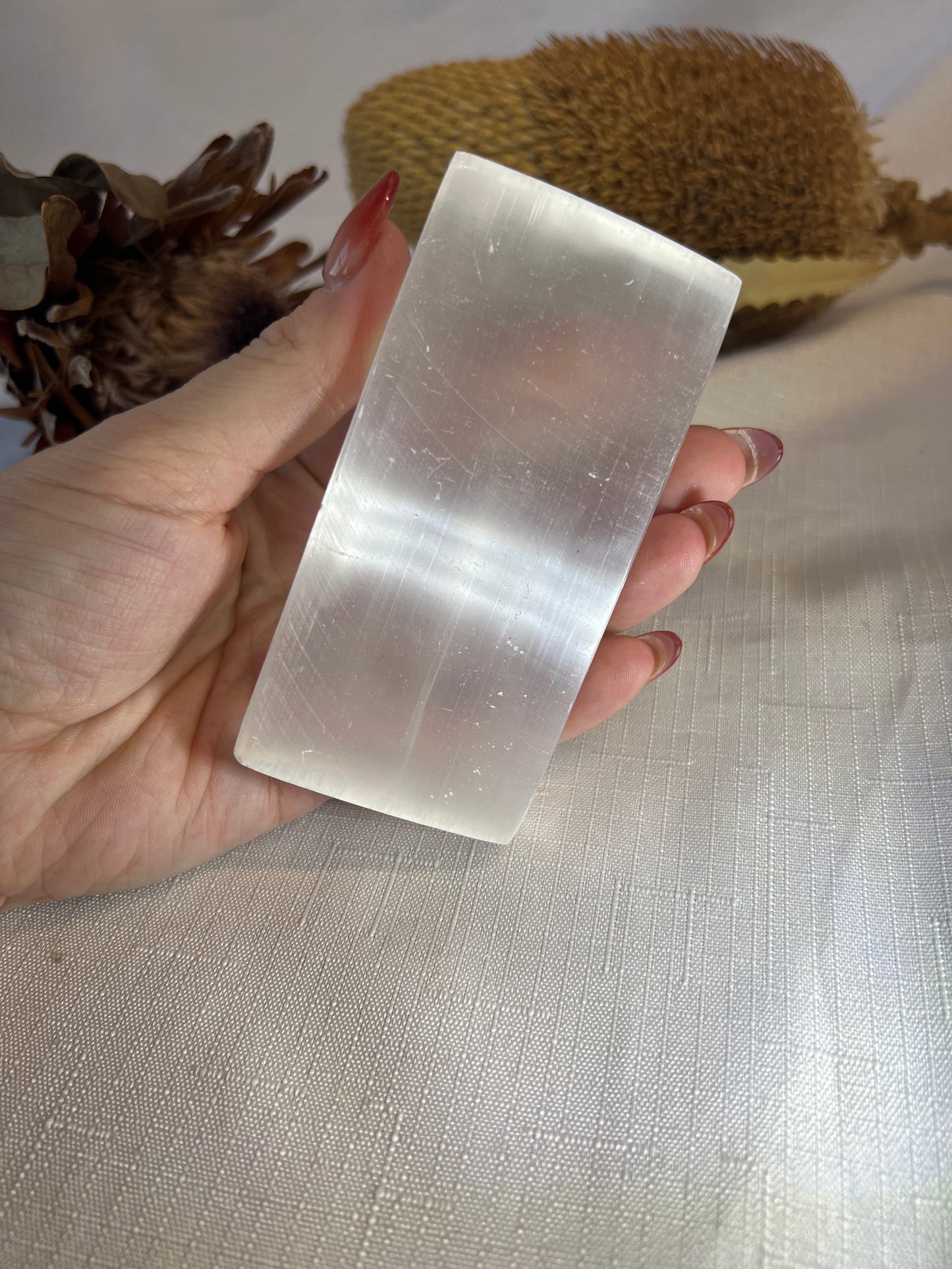 Selenite Rectangle Charging Plate