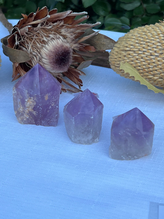 Amethyst Half Polished Point - Cupcake