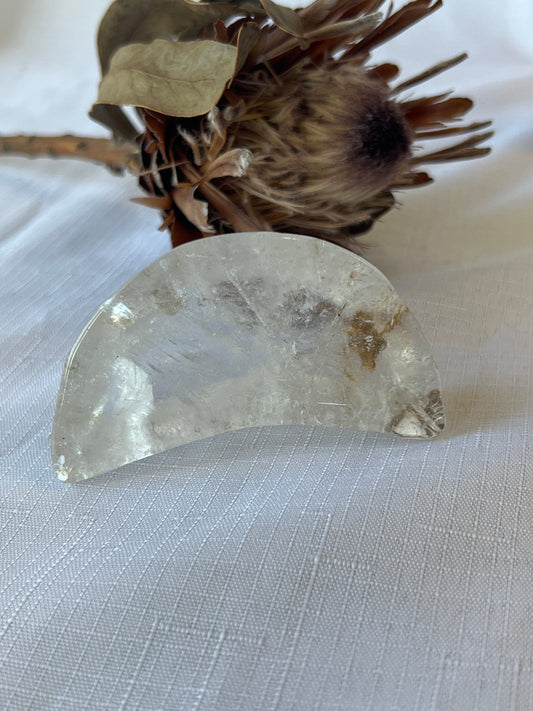 Clear Quartz Moon Bowl