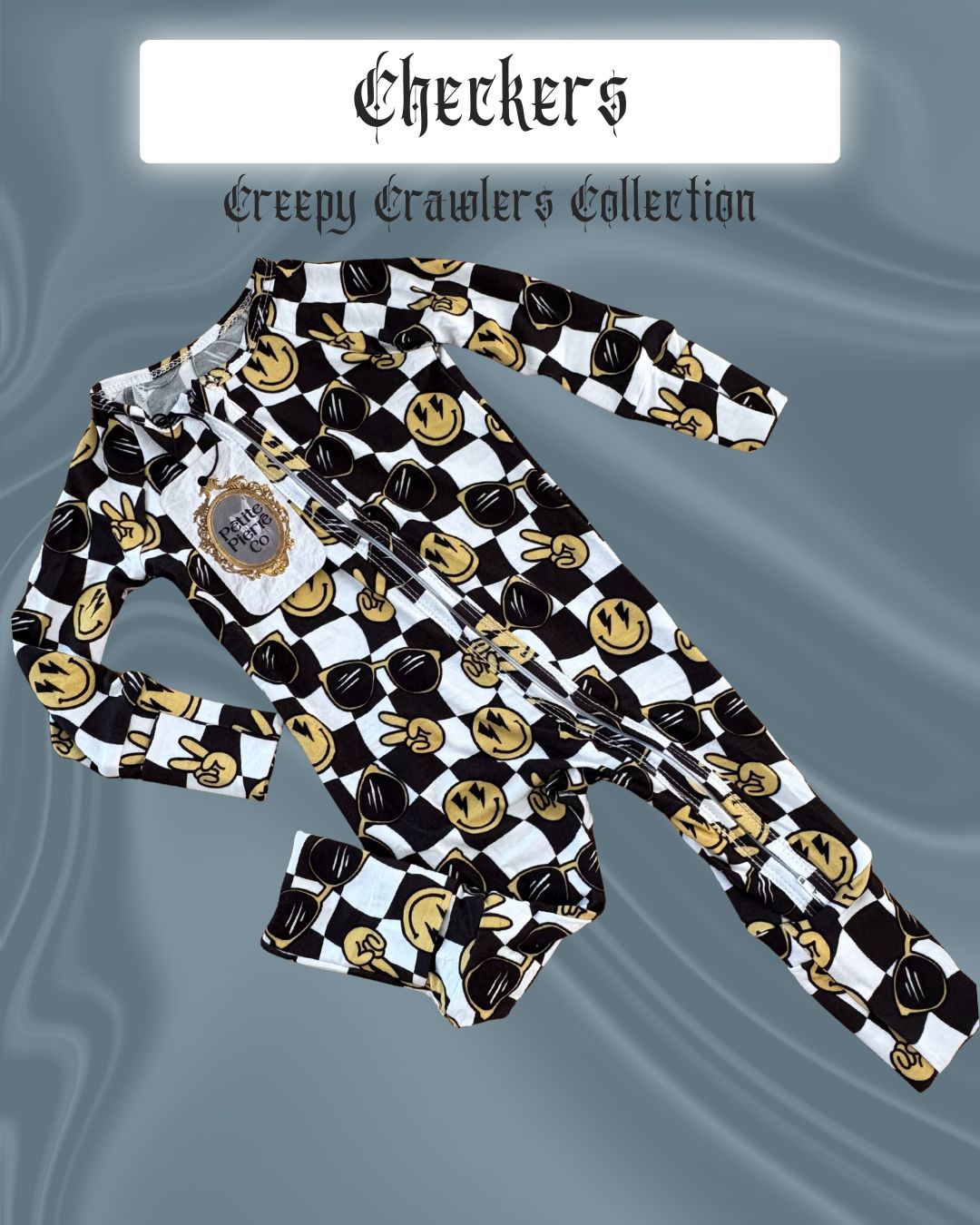 Checkers Onesie - Creepy Crawlers Collection