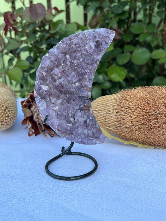 Amethyst Moon Carving Statement