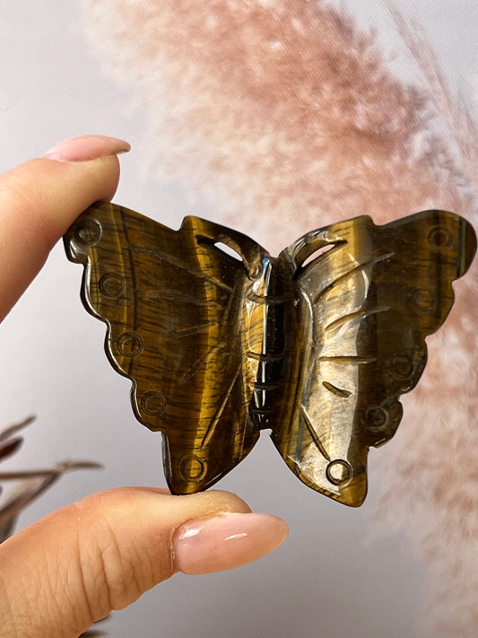 Crystal Butterfly Carving