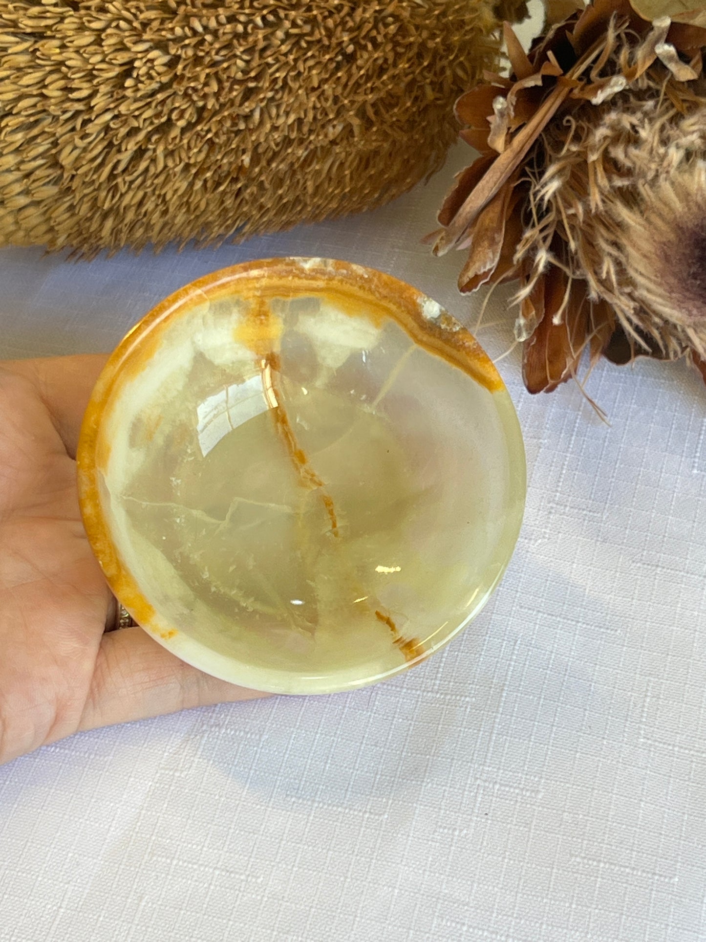 Green onyx Bowl