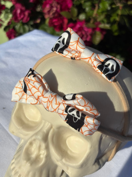 Scream Bow Headband (2 piece)