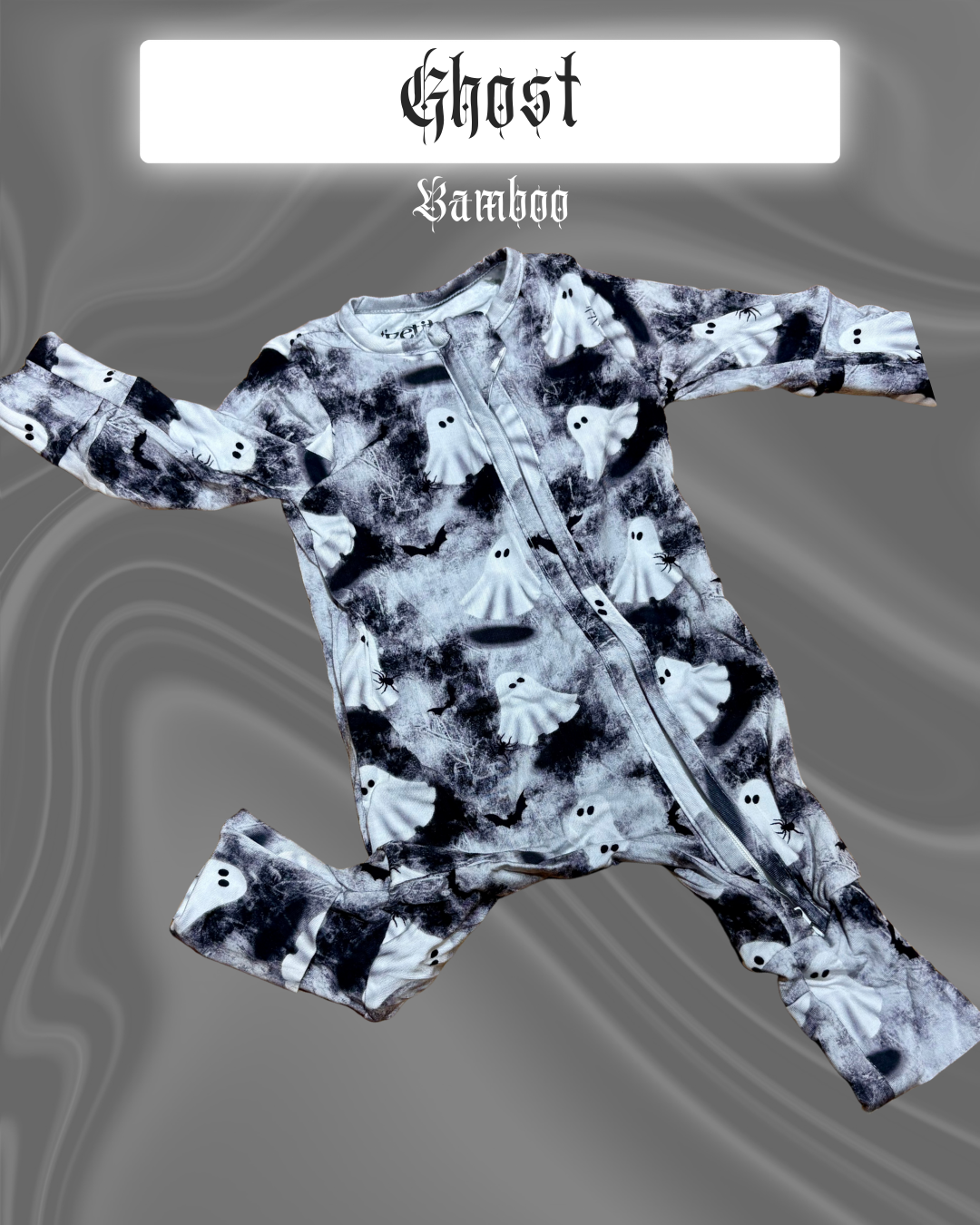 Ghost Bamboo Long Sleeve Onesie