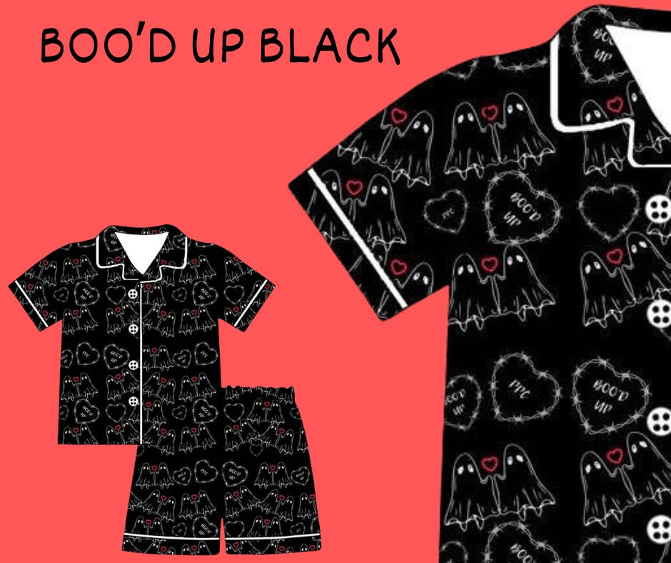 Black BOO'D UP Pyjamas (LAST OF - DISCONTINUED)