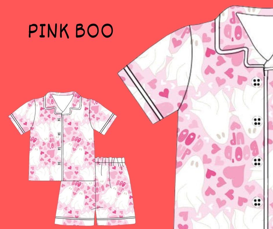 Pink BOO Pyjamas (LAST OF - DISCONTINUED)