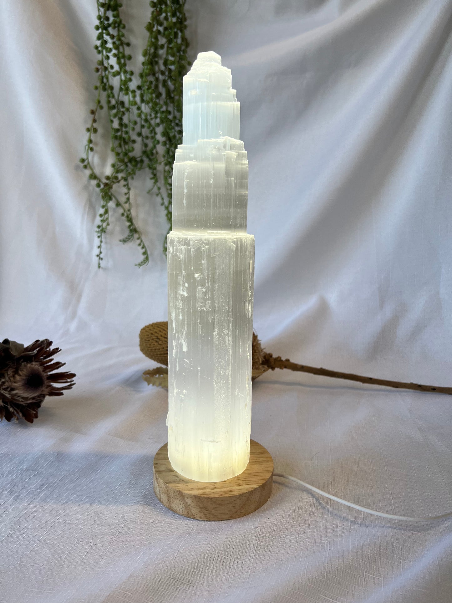 Selenite Sky Scraper Tower 30cm 1.8kg