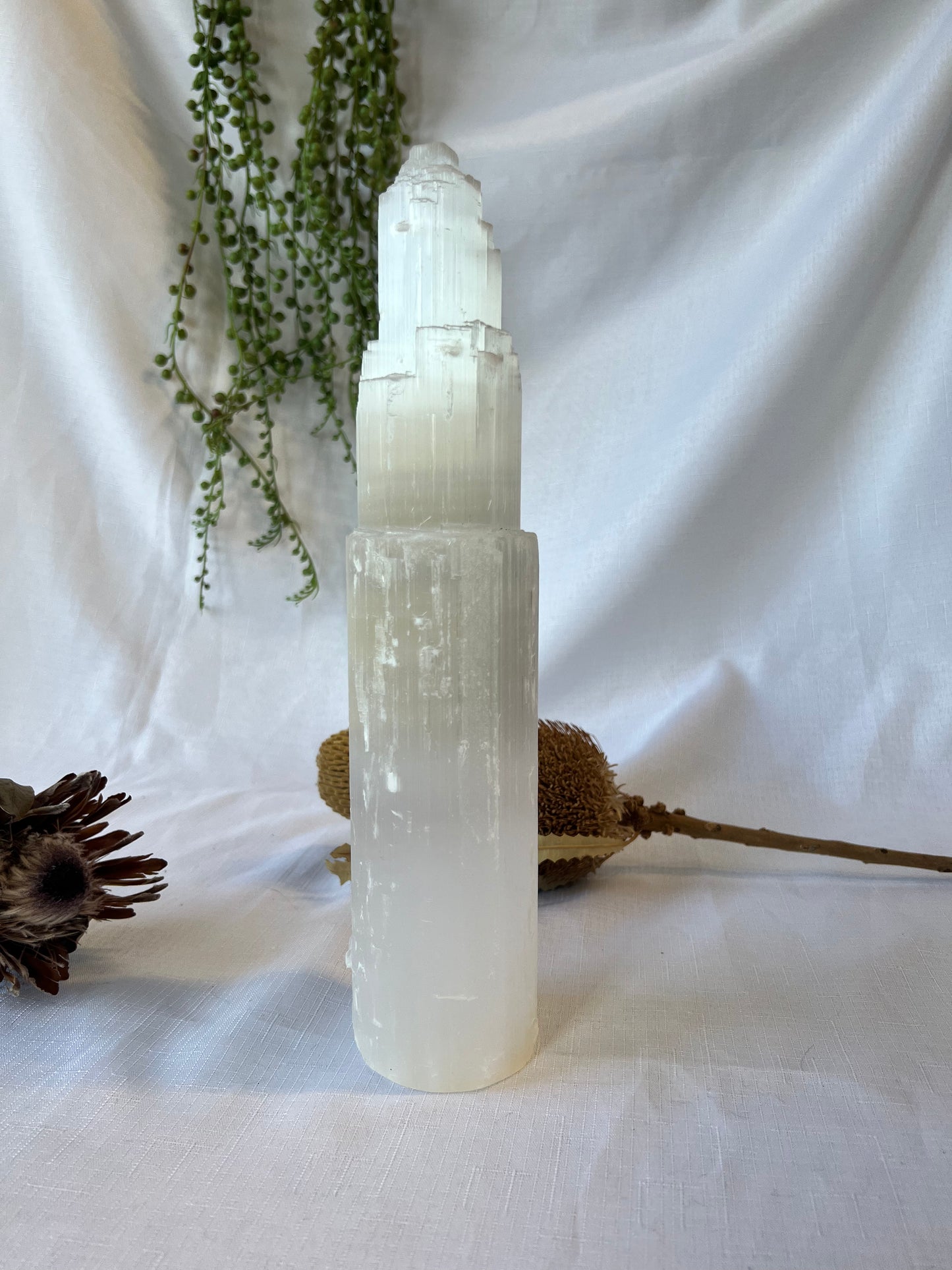 Selenite Sky Scraper Tower 30cm 1.8kg