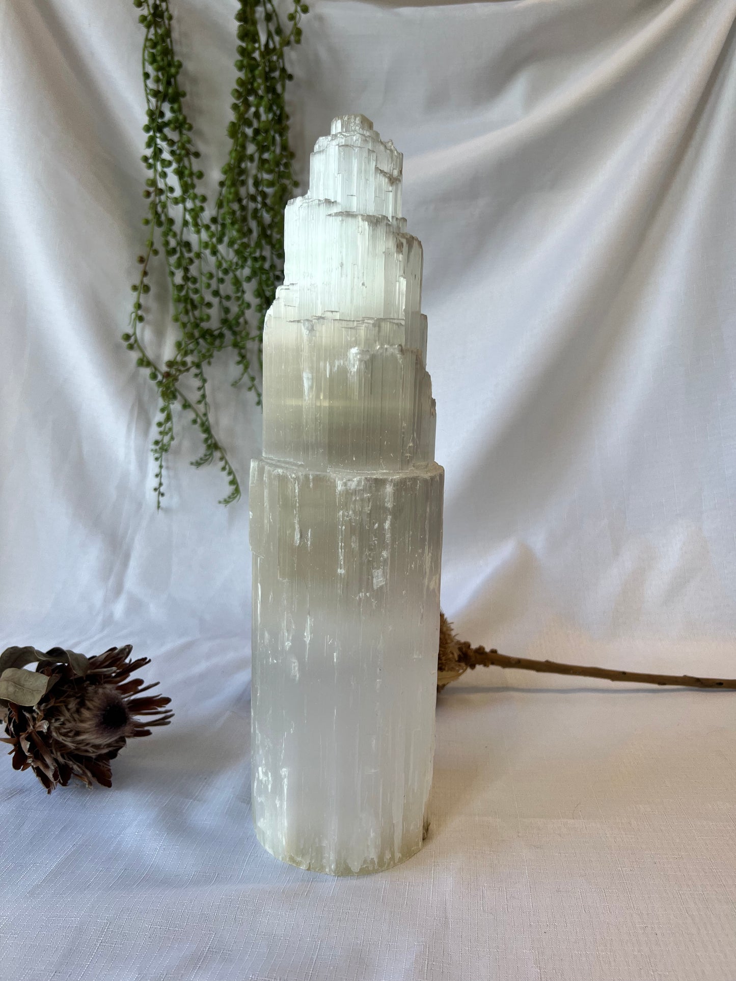 Selenite Sky Scraper Tower 40cm 5.46kg