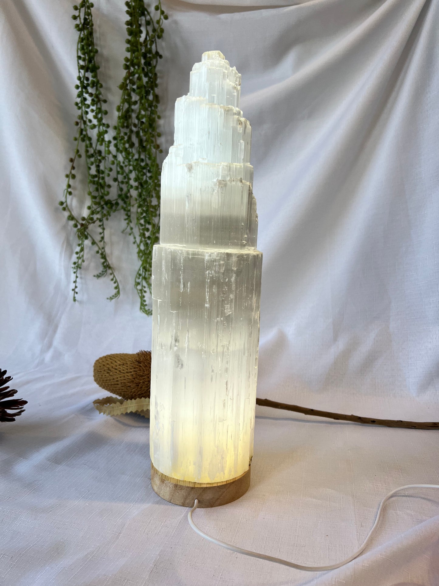 Selenite Sky Scraper Tower 40cm 5.46kg