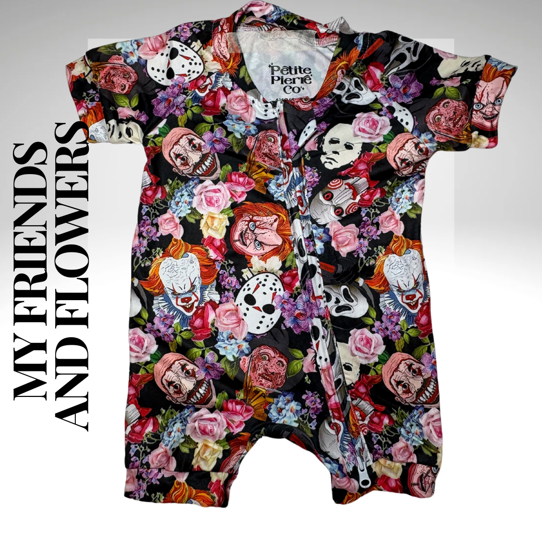 My Friends And Flowers SHORT SLEEVE Body Suit