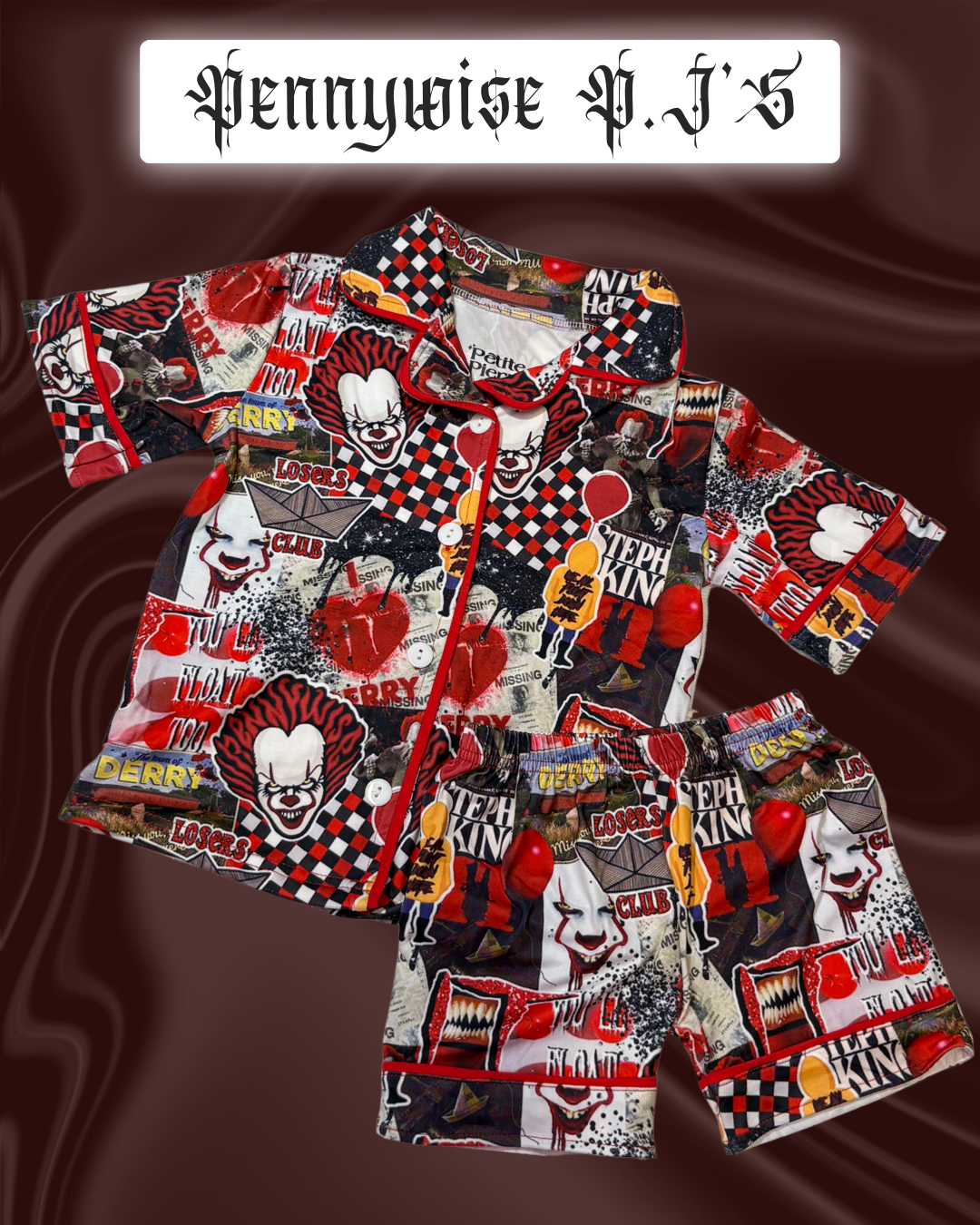 Pennywise Pyjamas Set (SIZE 2 TODDLER) LAST OF (DISCONTINUED)