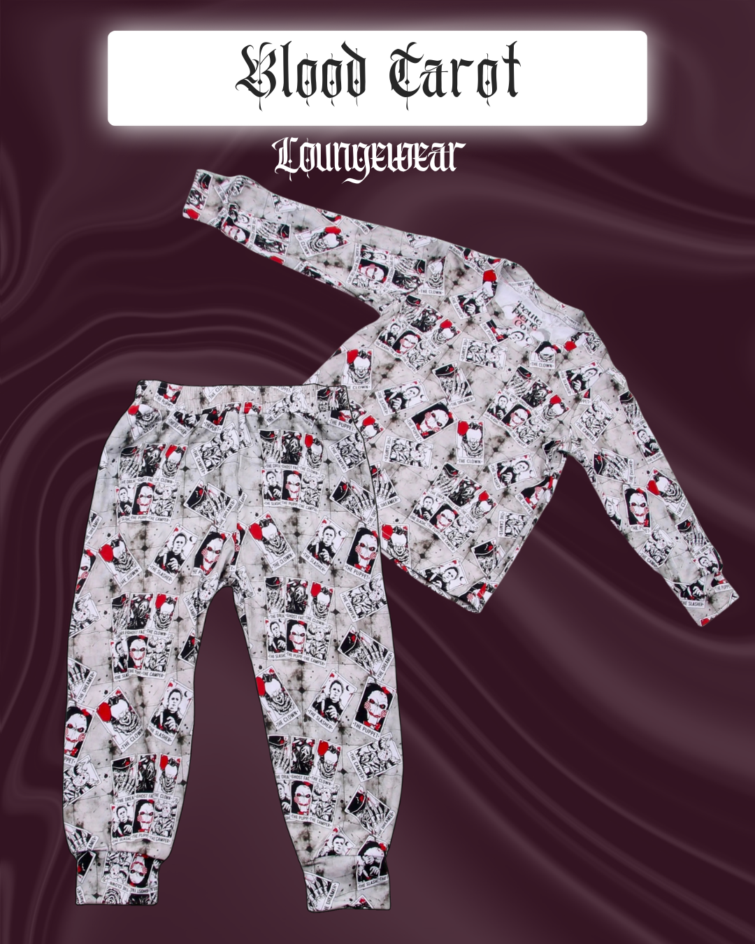 Blood Tarot Bamboo 2 piece Loungewear