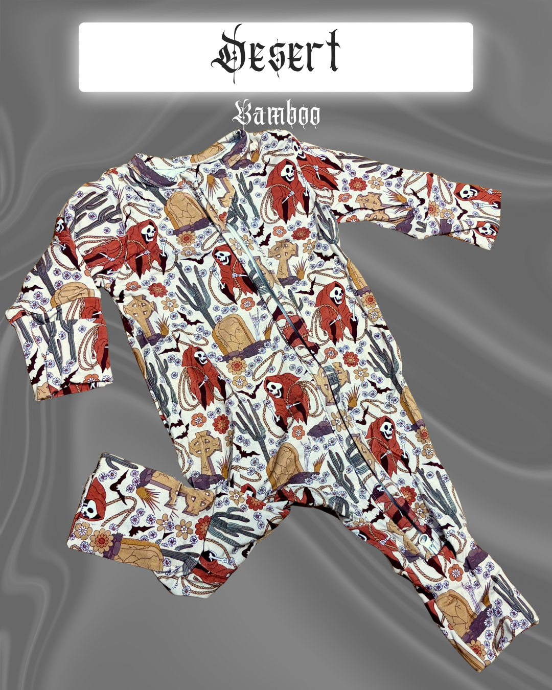 Desert Bamboo Long Sleeve Onesie
