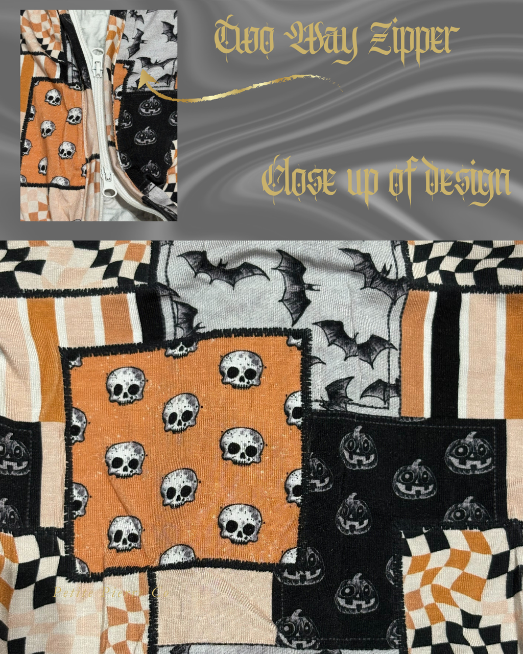 Patchwork Long Sleeve Onesie