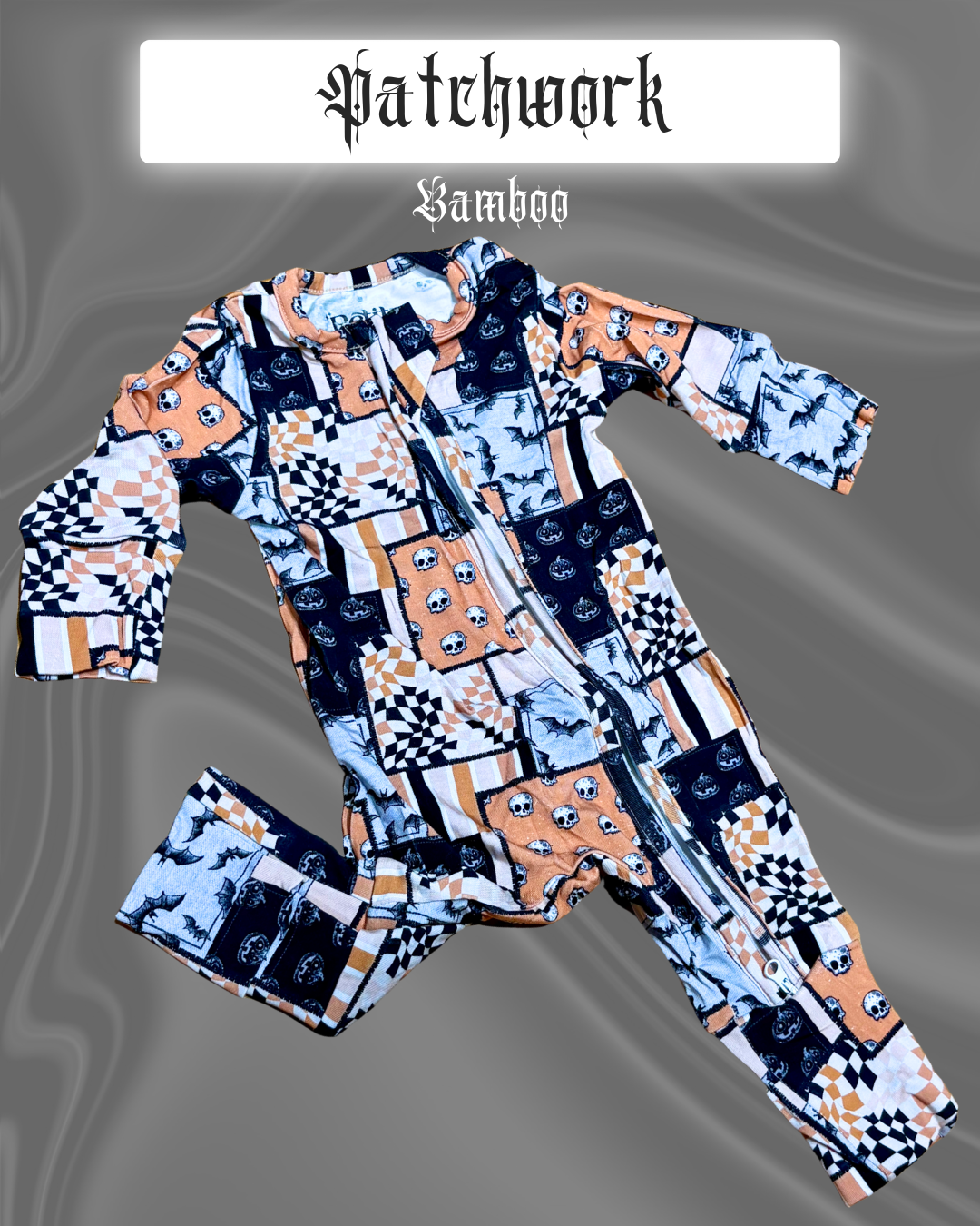 Patchwork Long Sleeve Onesie