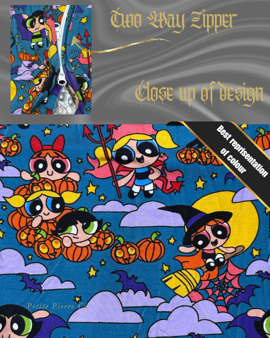 Power Puff Long Sleeve Onesie