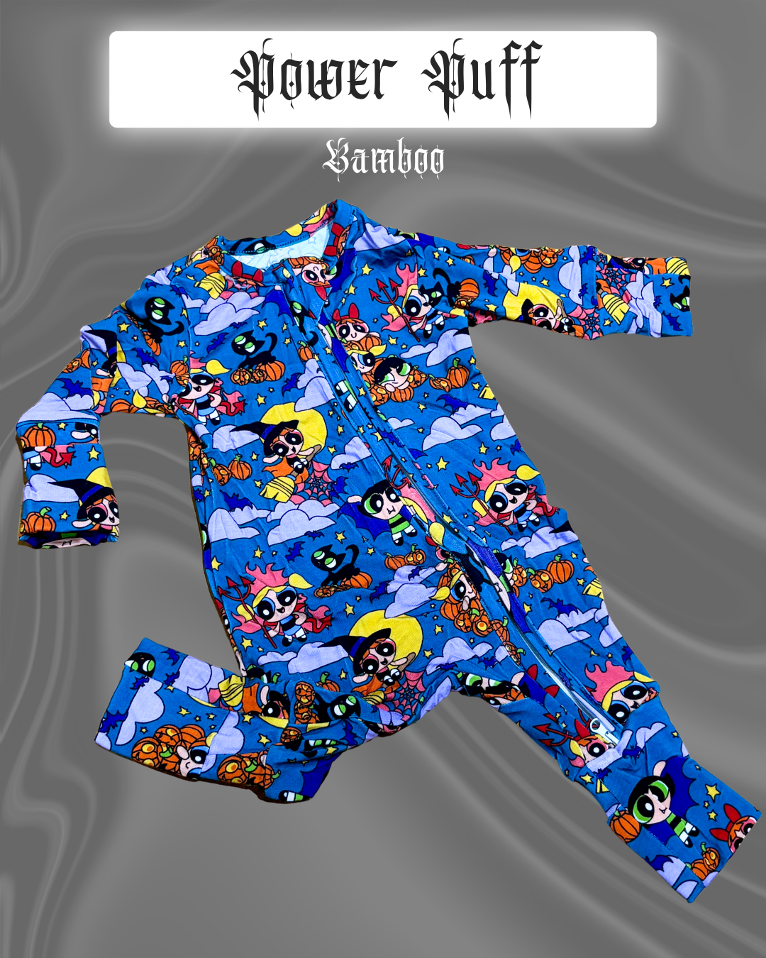 Power Puff Long Sleeve Onesie