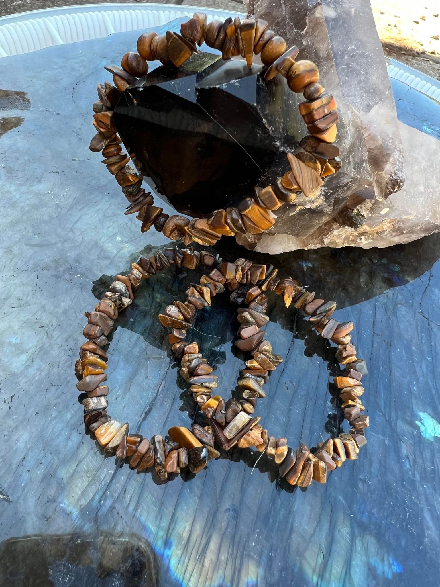 Tigers Eye Chip Bracelet