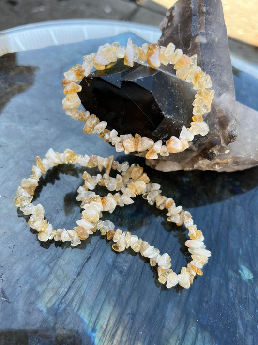 Citrine Chip Bracelet