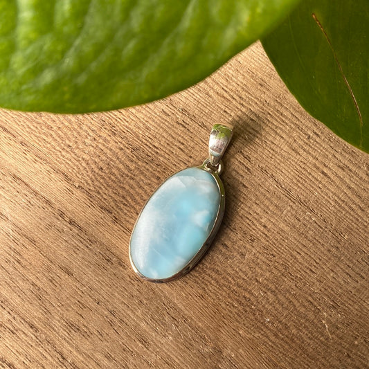 Larimar Silver Pendant (B)