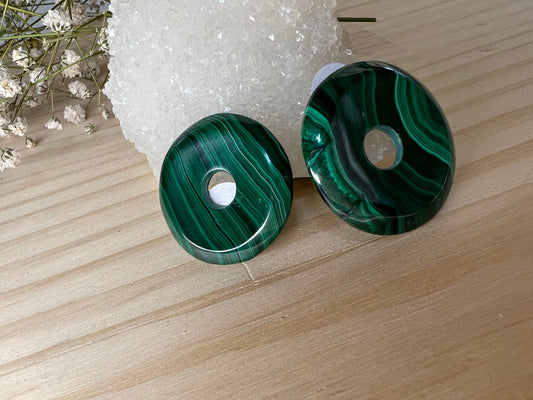 Malachite Donut Pendant